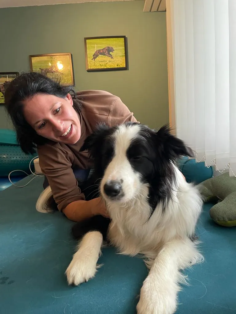 Sibylle mit ihrem Hund